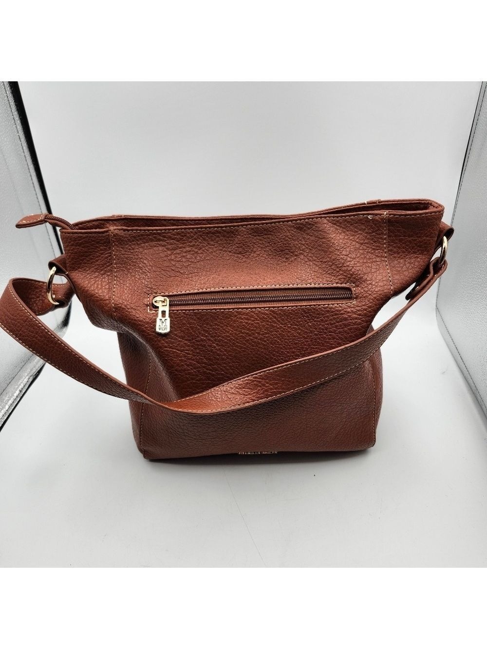 Montana West Vegan Slouch Brown Shoulder Bag